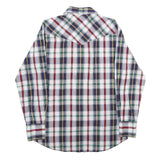 WRANGLER Mens Blue Red Green Check Shirt M Long Sleeve Cotton Blend Casual