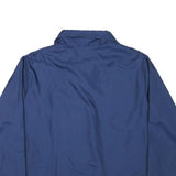 JC PENNEY Womens Blue Coach Jacket L Polyester Blend Button Closure Plain