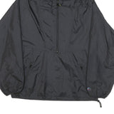 HELLY HANSEN Mens Black Outdoor Jacket M Nylon Plain Hooded Zip Pockets