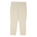 TOMMY HILFIGER Womens Regular Fit Beige Cotton Blend Regular Leg Trousers W34