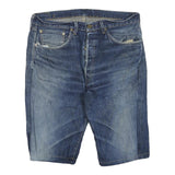 LEVI'S Mens Denim Blue Casual Shorts L W36 Cotton Blend Relaxed Fit