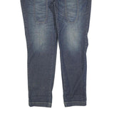 JECKERSON Womens Blue Regular Straight Denim Jeans W33 L30 Stylish Cotton Blend