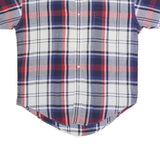 CHAPS RALPH LAUREN Mens Blue & Red Check Shirt L Casual Cotton Short Sleeve