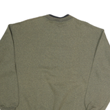 LEE Mens Green Crew Neck M Snowman Graphic Cotton Sweatshirt Pullover