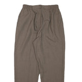 FUNDAMENTAL THINGS Womens Polyester Blend Beige Relaxed Straight Trousers W26