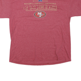 NFL Mens Red San Francisco 49ers Graphic T-Shirt XL Short Sleeve Crew Neck