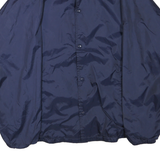 AUGUSTA Mens Navy Blue Button Jacket M Polyester Blend Plain Lightweight Casual