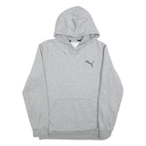 PUMA Mens Grey Hoodie S Cotton Pullover Casual Sportswear