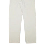 DIESEL Mens Cotton Blend White Regular Straight Trousers W34 L33 Casual Button