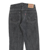 LEVI'S 505 Mens Black Regular Straight Denim Cotton Blend Dark W31 L25 Classic