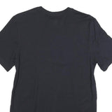 NIKE Mens Black S Graphic T-Shirt Short Sleeve Crew Neck Cotton Blend