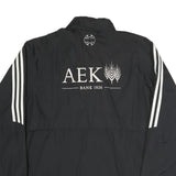 ADIDAS Mens Black & White Zip Jacket M Polyester Blend Sports Casual