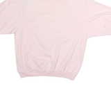 Womens Pink & White Graphic T-Shirt Floral Print M Short Sleeve Crew Neck