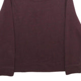 NAUTICA Mens Maroon 1/4 Zip Sweatshirt S Cotton Blend Casual Pullover