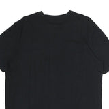 NAUTICA Mens Black Crew Neck Cotton T-Shirt L Small Logo Classic Fit