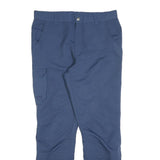 CRIVIT Mens Polyester Blend Navy Regular Cargo Trousers W36 L32 Zip Closure