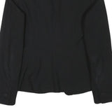 ZARA BASIC Womens Black Classic Jacket M Polyester Blend Button Plain Stylish