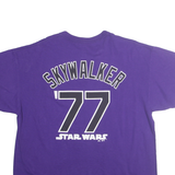 MAJESTIC Mens Purple Colorado Graphic T-Shirt XL Short Sleeve Crew Neck Star