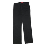 DICKIES Womens Cotton Blend Black Regular Straight Trousers W30 L32 Workwear