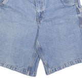 BASIC EDITIONS Mens Denim Blue Casual Shorts M W34 Cotton Blend Relaxed Fit