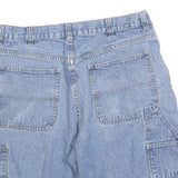 BASIC EDITIONS Mens Denim Blue Casual Shorts M W34 Cotton Blend Relaxed Fit