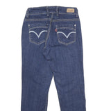 LEVI'S 529 Curvy Skinny Womens Jeans Blue Slim Denim Raw W31 L29 Classic Fit