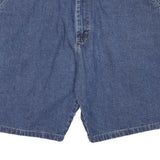 WRANGLER Mens Denim Blue Carpenter Shorts XL W38 Cotton Blend Workwear Pockets