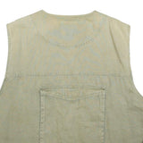 NORTHERN SPIRIT Mens Green Cotton Button Jacket XL Utility Vest Casual Workwear