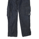 HELLY HANSEN Mens Regular Fit Blue Denim Cargo Jeans W30 L30 Workwear