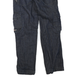 HELLY HANSEN Mens Regular Fit Blue Denim Cargo Jeans W30 L30 Workwear