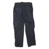 HELLY HANSEN Mens Regular Fit Blue Denim Cargo Jeans W30 L30 Workwear