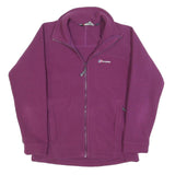 BERGHAUS Womens Purple Jacket S Polyester Plain Zip Outdoor Casual