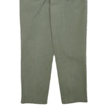 CALVIN KLEIN JEANS Womens Slim Fit Olive Green Cotton Blend Trousers W31 L25