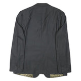 TED BAKER Mens Black Wool Blend Tailored Jacket S Woven Button Closure Slim Fit