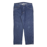 WRANGLER Mens Relaxed Blue Denim Medium W36 L29 Casual Cotton Zip Jeans