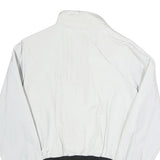 REFRIGIWEAR Womens White & Black Bomber Jacket Zip Closure S Polyester Blend