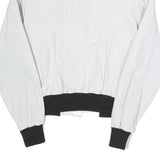 REFRIGIWEAR Womens White & Black Bomber Jacket Zip Closure S Polyester Blend