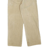 DICKIES Mens Beige Regular Straight Cotton Blend Trousers W28 L27 Workwear Zip