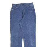 WRANGLER Womens Regular Blue Denim Medium Wash Jeans W30 L32 Classic Fit Zip