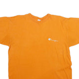 CHAMPION Mens Orange Crew Neck Short Sleeve Graphic T-Shirt L Casual Cotton
