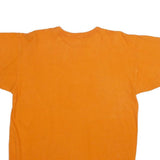 CHAMPION Mens Orange Crew Neck Short Sleeve Graphic T-Shirt L Casual Cotton