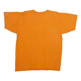 CHAMPION Mens Orange Crew Neck Short Sleeve Graphic T-Shirt L Casual Cotton