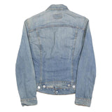LEVI'S Womens Blue Denim Jacket S Cotton Button Front Classic Fit Casual