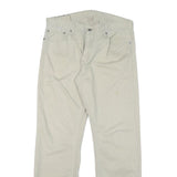 LEVI'S Mens Cotton Blend Beige Regular Fit Straight Leg Trousers W34 L32 Casual