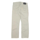 LEVI'S Mens Cotton Blend Beige Regular Fit Straight Leg Trousers W34 L32 Casual