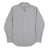 DKNY Mens Grey Cotton Button Down Shirt L Classic Formal Long Sleeve