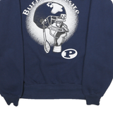 JERZEES Mens Navy Blue Burning Desire Crew Neck XL Graphic Print Sweatshirt