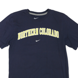 NIKE Mens Navy Blue Northern Colorado Cotton Blend T-Shirt S Short Sleeve Crew