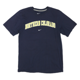 NIKE Mens Navy Blue Northern Colorado Cotton Blend T-Shirt S Short Sleeve Crew