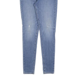 LEVI'S Womens Blue Slim Skinny Denim Light Wash W31 L32 Zip Cotton Blend Jeans